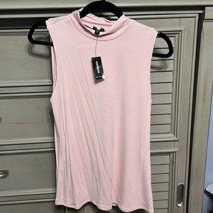 Express- pink mock turtleneck